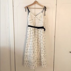 COPY - SELF-PORTRAIT Polka-dot & Floral Lace Whit…